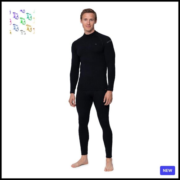 Merino Wool Thermal Underwear Set Heavyweight Base Layer Extreme Cold